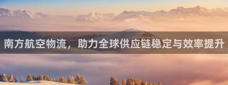 豪门国际官网下载：南方航空物流，助力